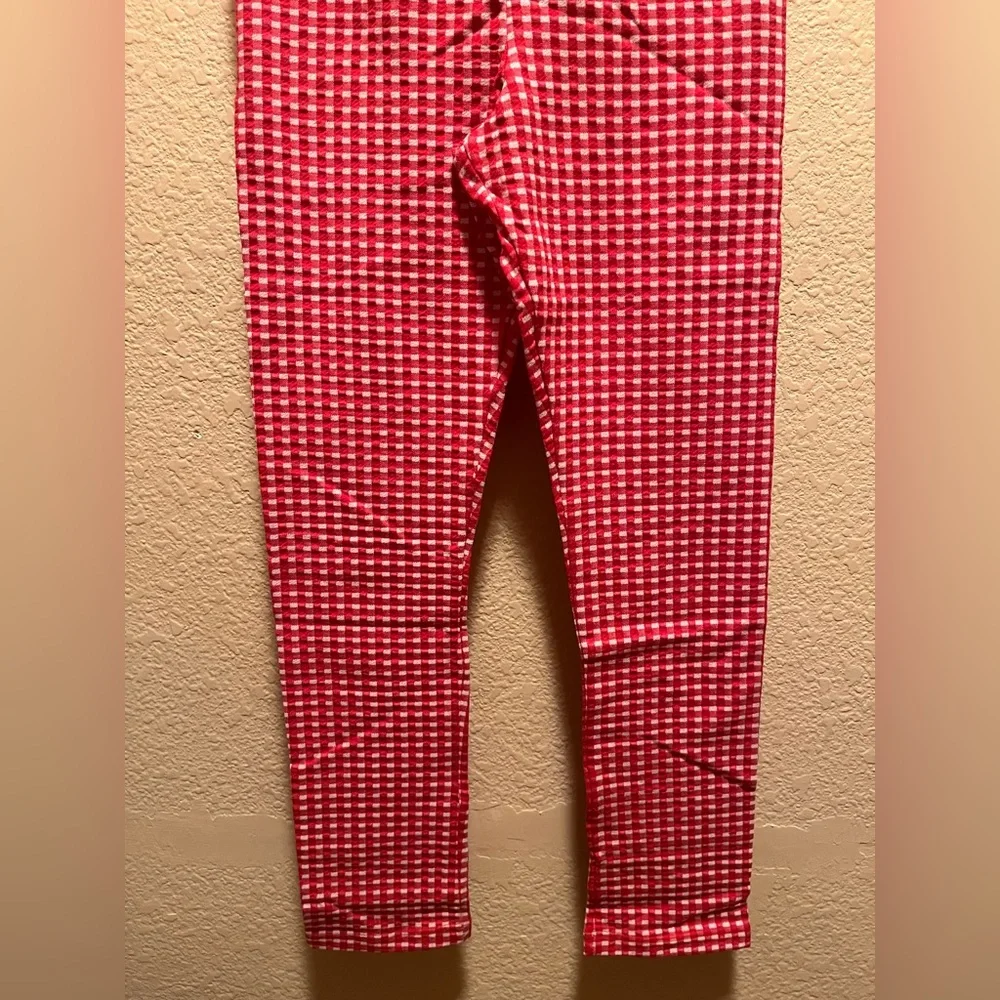 New Gucci Plaid Leggings Size L Kids Waist 24” - 26” - Picture 5 of 9